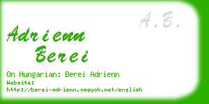 adrienn berei business card